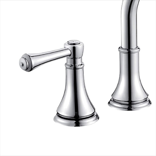 Lisslune | Modern Sink Faucet Widespread Faucet with 2 Handles and 3 Holes