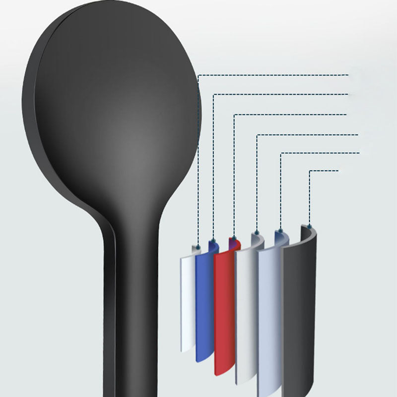 Lisslune | ABS Plastic Handheld Shower High Pressure 5 Spray Patterns Wall Mounted Showerhead