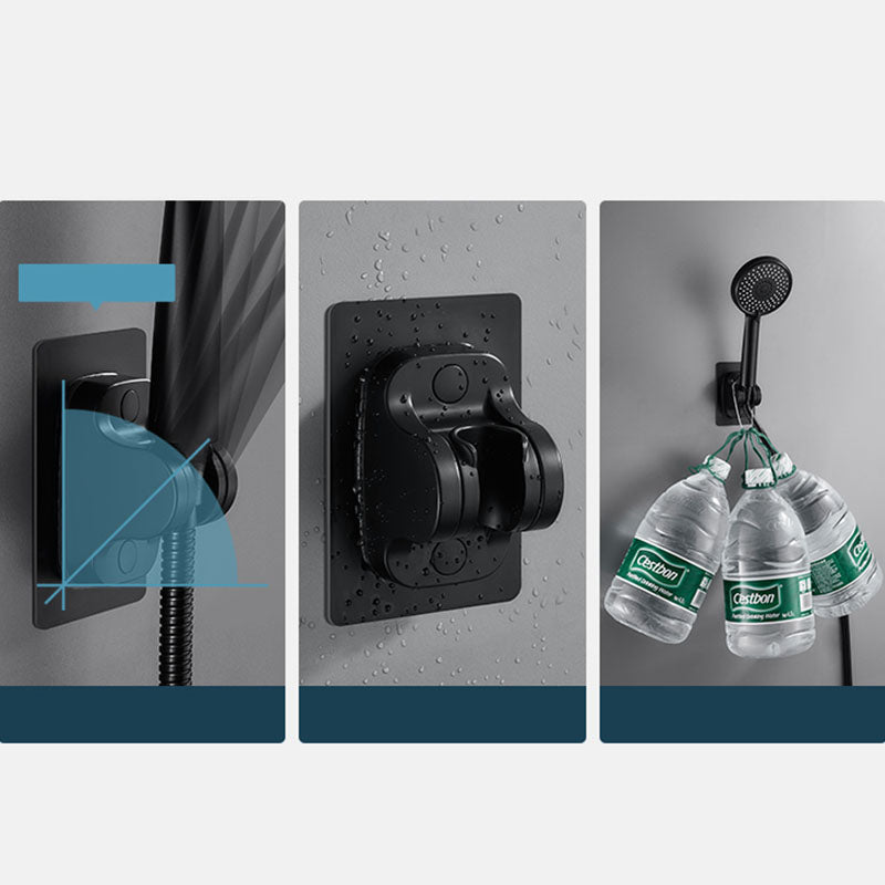 Lisslune | ABS Plastic Handheld Shower High Pressure 5 Spray Patterns Wall Mounted Showerhead