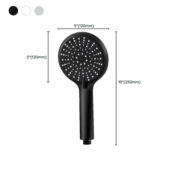 Lisslune | ABS Plastic Handheld Shower High Pressure 5 Spray Patterns Wall Mounted Showerhead