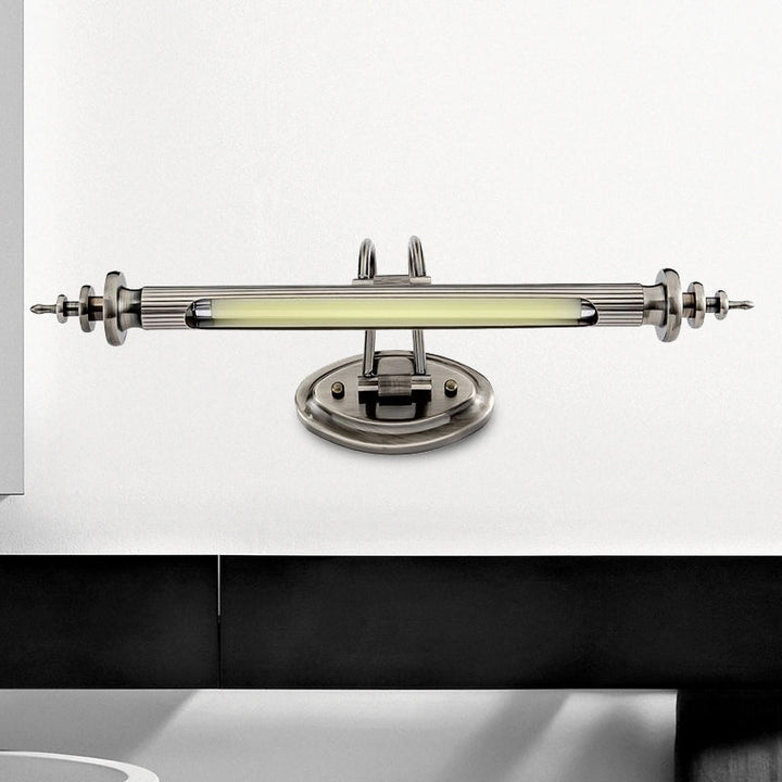 Skørter | Chrome Nickel Linear Vanity Wall Lamp Modern 18"/29.5" W LED Metal Wall Lighting Fixture in Warm/White Light