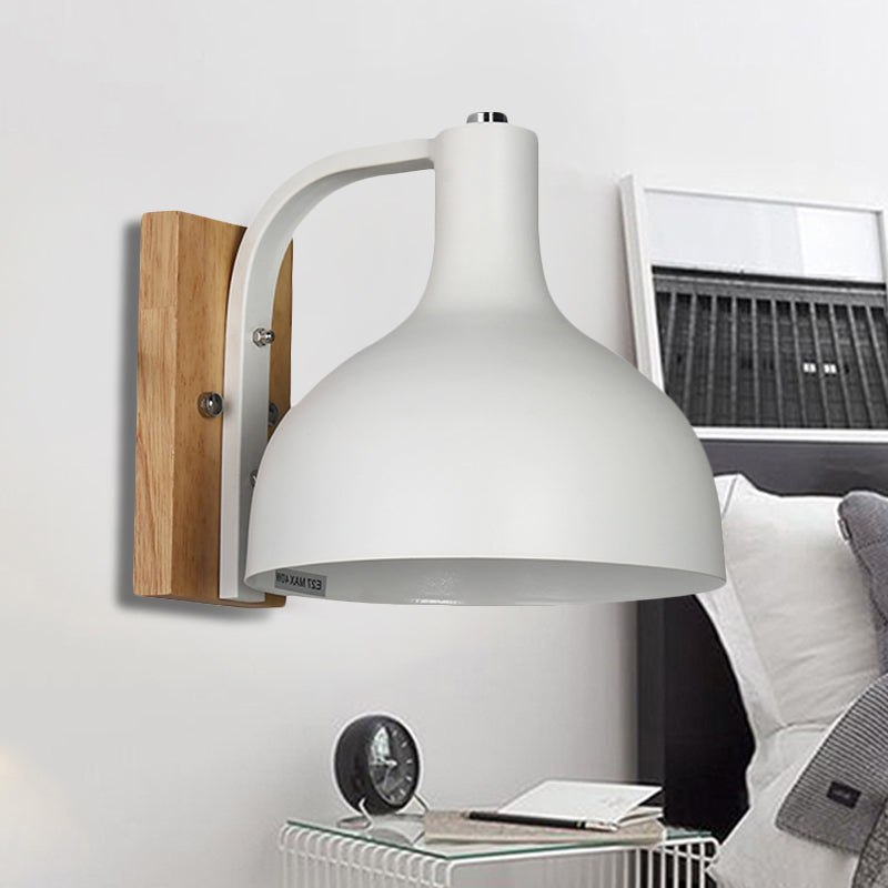 Skørter | Metal Bowl-Shaped Wall Lamp Living Room Single Light Nordic Style Undertone Wall Lamp