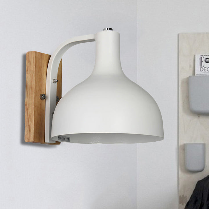 Skørter | Metal Bowl-Shaped Wall Lamp Living Room Single Light Nordic Style Undertone Wall Lamp