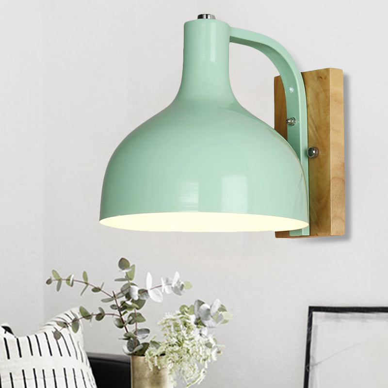 Skørter | Metal Bowl-Shaped Wall Lamp Living Room Single Light Nordic Style Undertone Wall Lamp