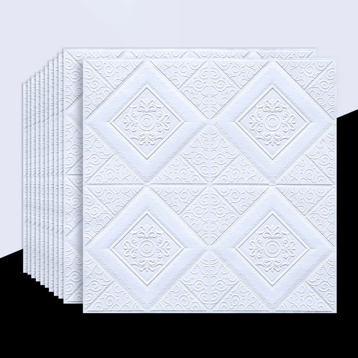 Lisslune | 3D embossed interior wall covering Self-adhesive geometric texture wall covering