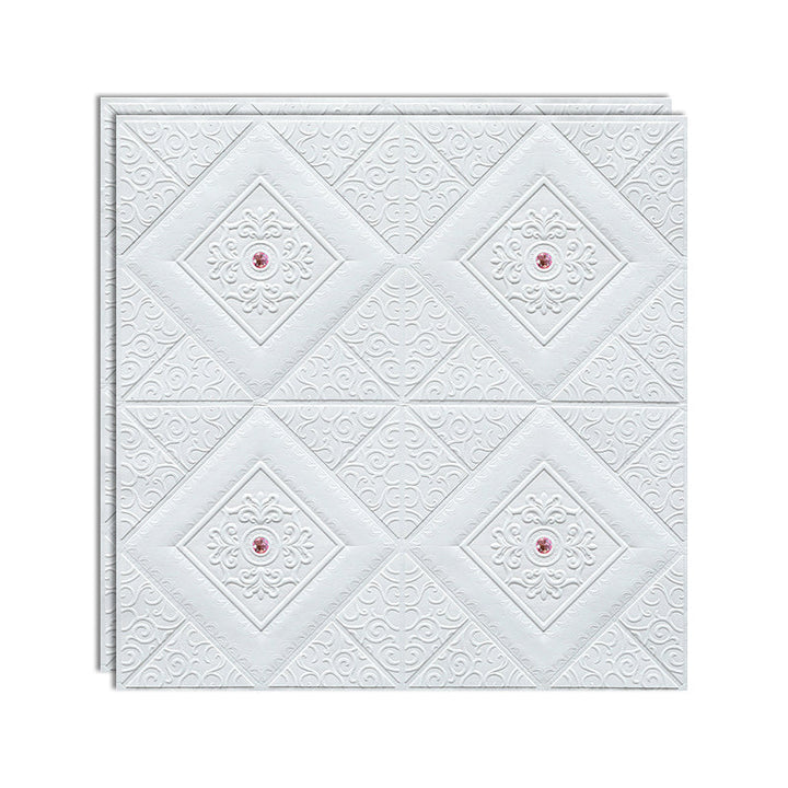 Lisslune | 3D embossed interior wall covering Self-adhesive geometric texture wall covering