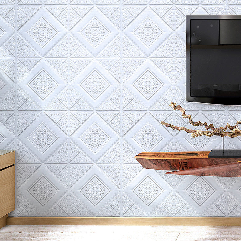 Lisslune | 3D embossed interior wall covering Self-adhesive geometric texture wall covering
