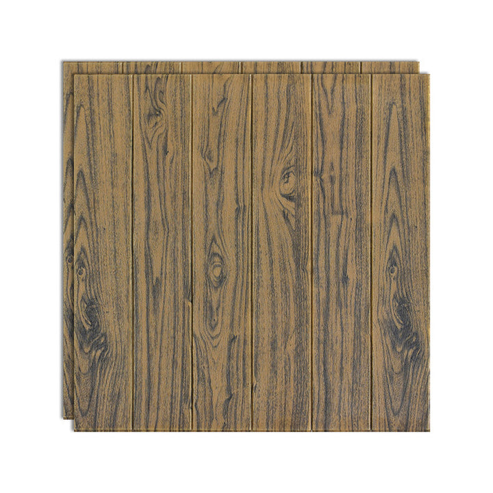Lisslune | 3D Embossed Interior Wall Covering Self-Adhesive Wood Look Wall Paneling