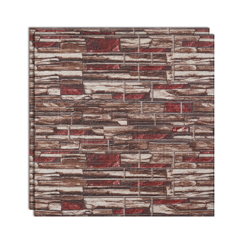 Lisslune | 3D embossing interior wall panel self-adhesive square wall panel