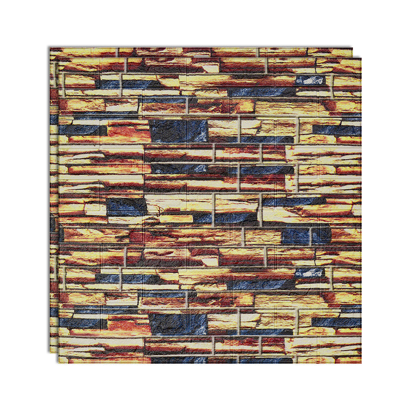 Lisslune | 3D embossing interior wall panel self-adhesive square wall panel