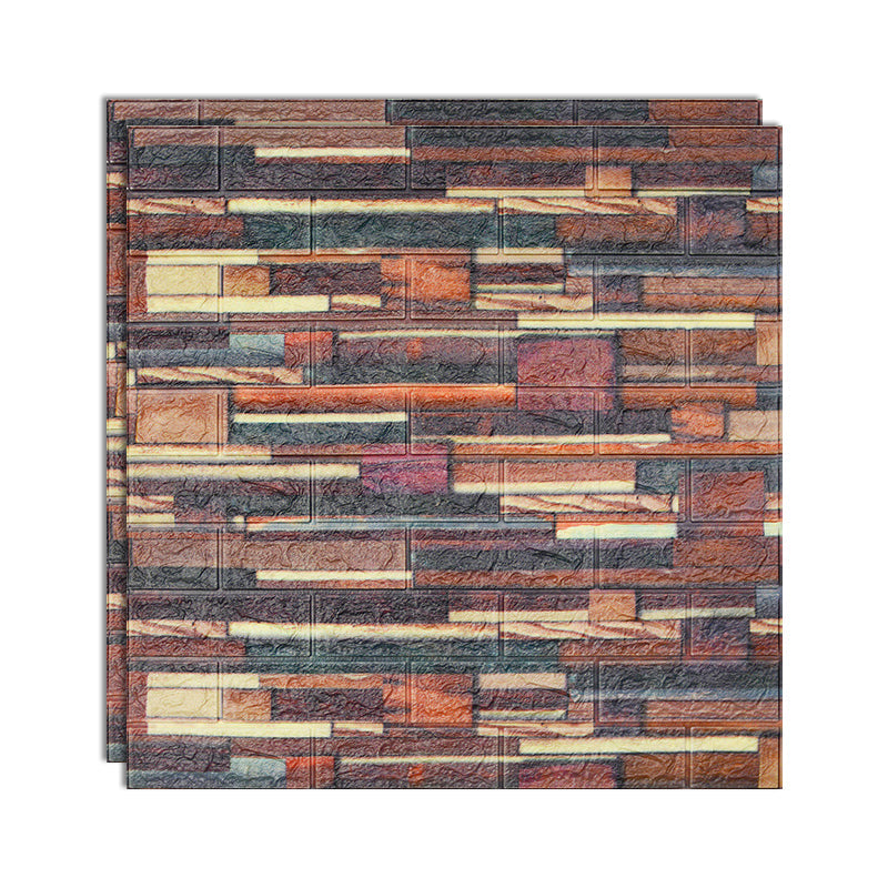 Lisslune | 3D embossing interior wall panel self-adhesive square wall panel