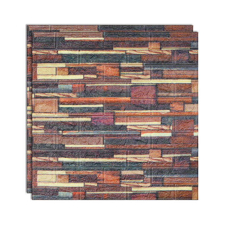 Lisslune | 3D embossing interior wall panel self-adhesive square wall panel