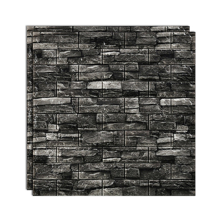 Lisslune | 3D embossing interior wall panel self-adhesive square wall panel
