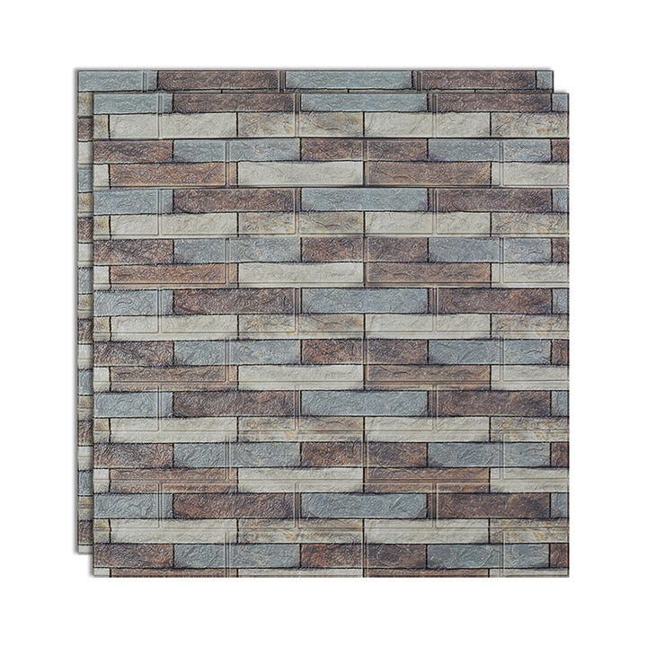 Lisslune | 3D embossing interior wall panel self-adhesive square wall panel