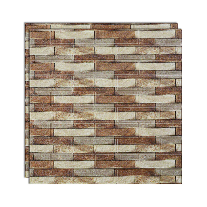 Lisslune | 3D embossing interior wall panel self-adhesive square wall panel