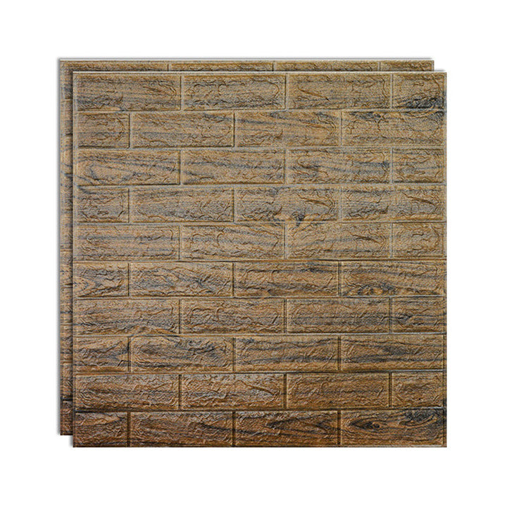 Lisslune | 3D embossing interior wall panel self-adhesive square wall panel