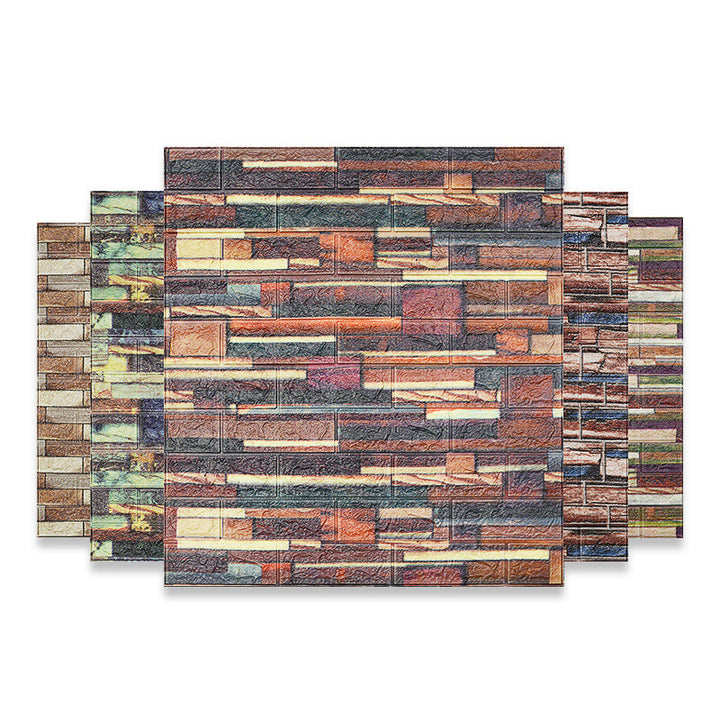 Lisslune | 3D embossing interior wall panel self-adhesive square wall panel