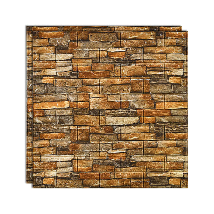 Lisslune | 3D embossing interior wall panel self-adhesive square wall panel