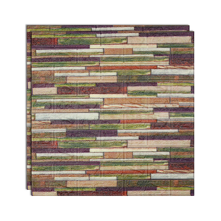 Lisslune | 3D embossing interior wall panel self-adhesive square wall panel