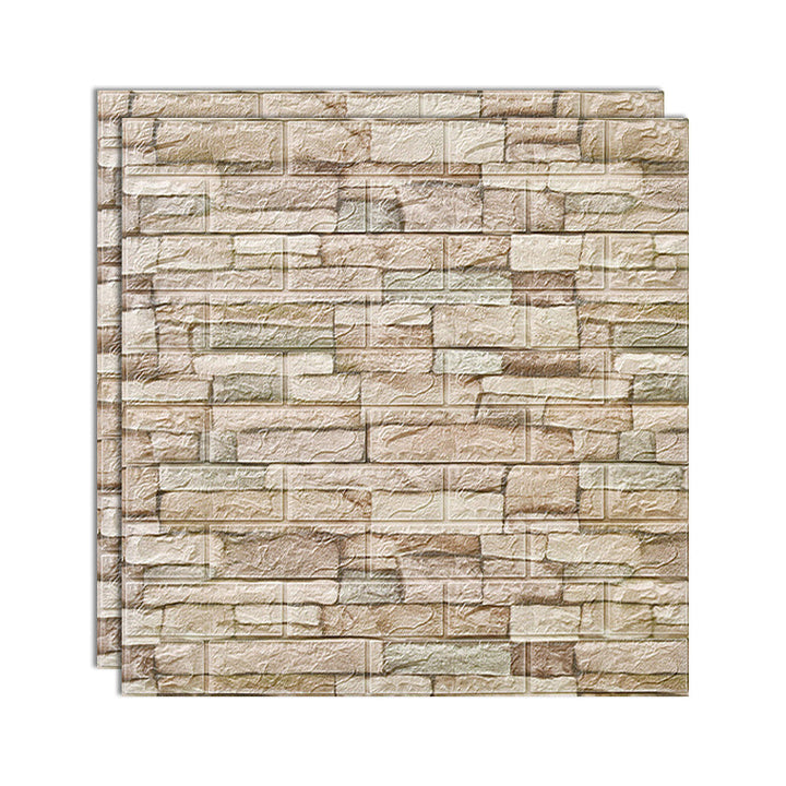 Lisslune | 3D embossing interior wall panel self-adhesive square wall panel