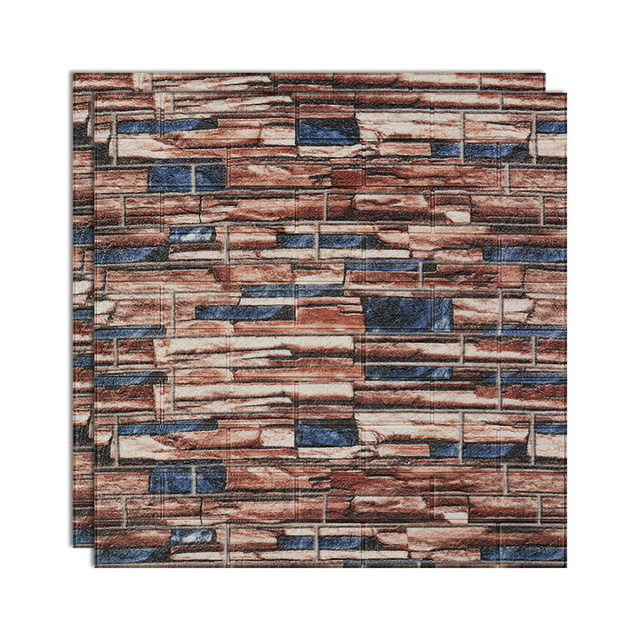 Lisslune | 3D embossing interior wall panel self-adhesive square wall panel