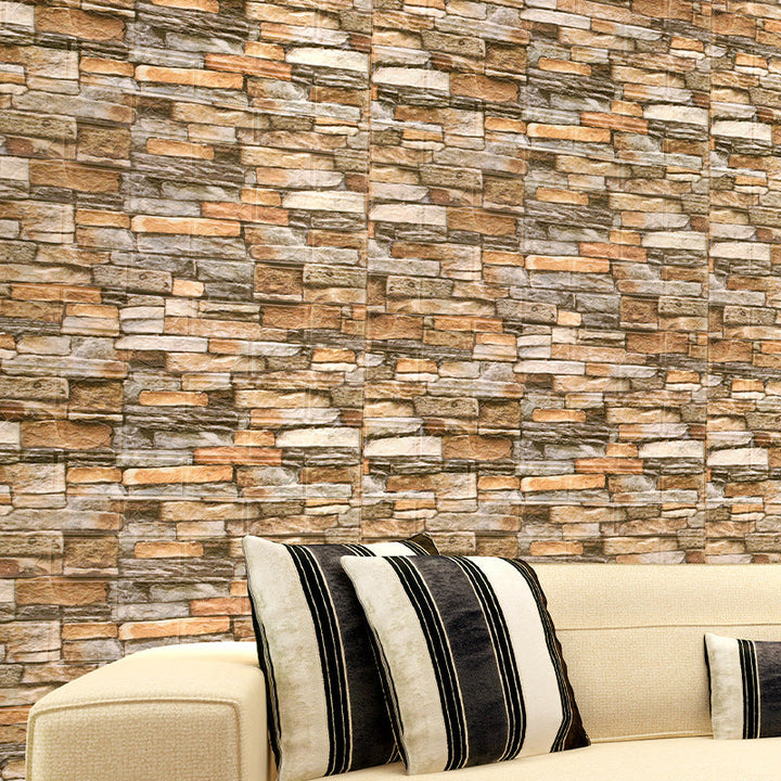 Lisslune | Industrial Wall Panel 3D Brick Bathroom Living Room Wall Panels Set of 10