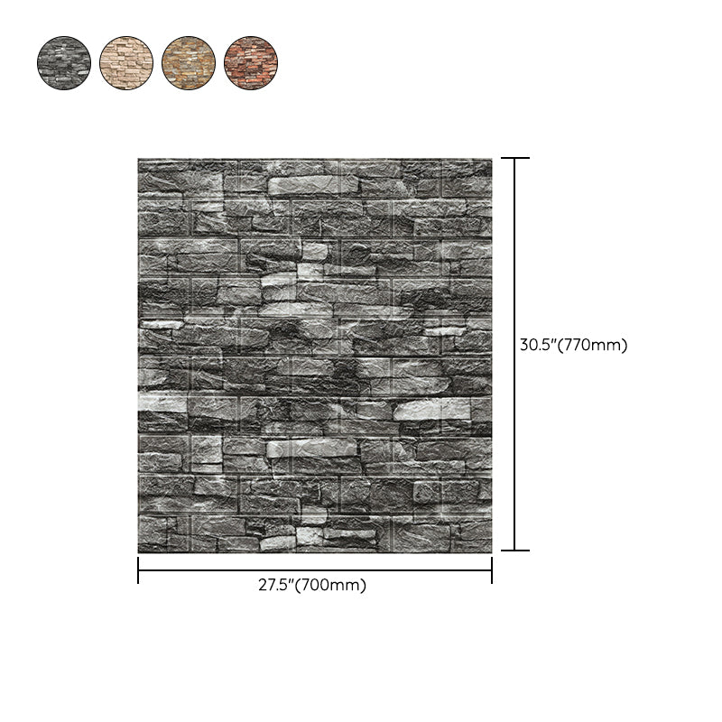Lisslune | Industrial Wall Panel 3D Brick Bathroom Living Room Wall Panels Set of 10
