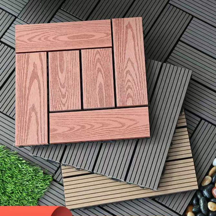 Lisslune | Rectangular constructed tiles water-resistant parquet flooring for balcony