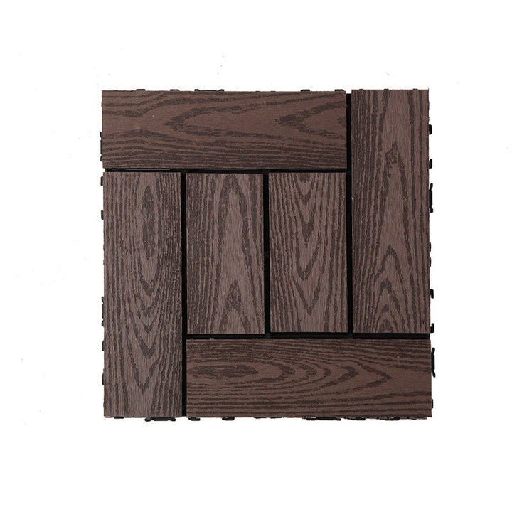 Lisslune | Rectangular constructed tiles water-resistant parquet flooring for balcony