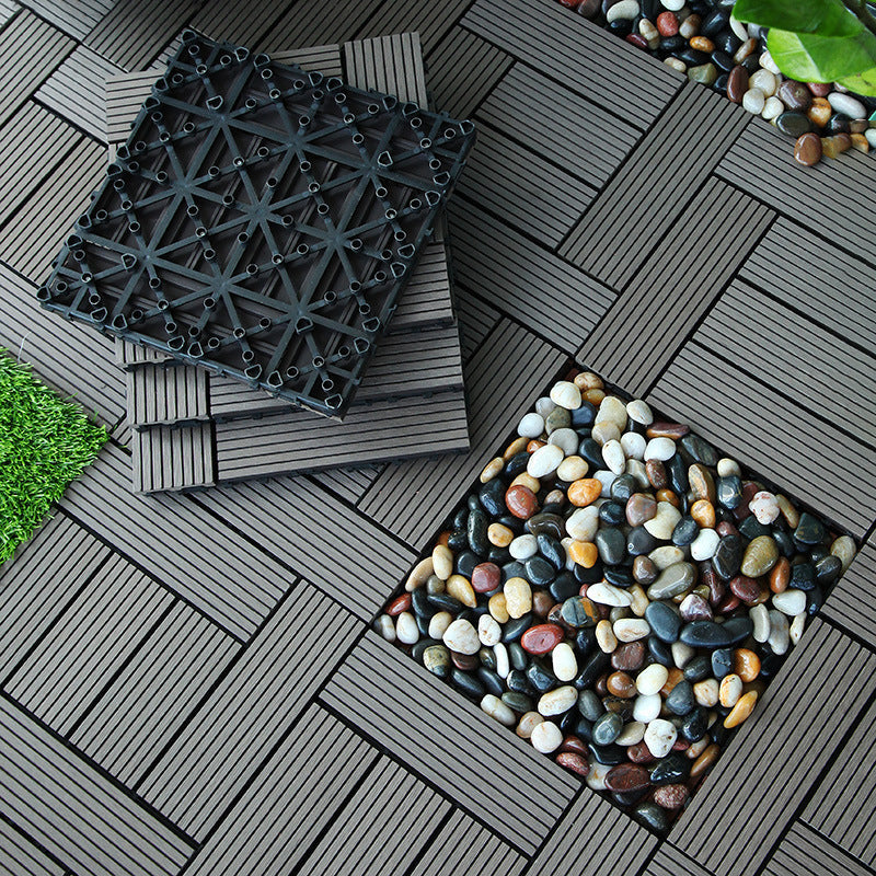 Lisslune | Rectangular constructed tiles water-resistant parquet flooring for balcony
