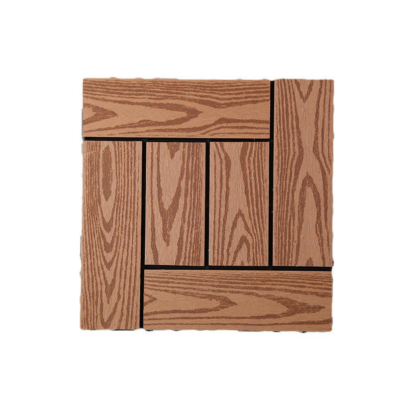 Lisslune | Rectangular constructed tiles water-resistant parquet flooring for balcony