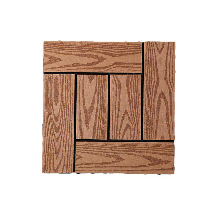 Lisslune | Rectangular constructed tiles water-resistant parquet flooring for balcony
