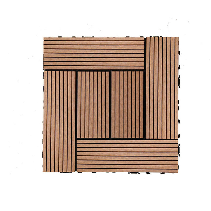 Lisslune | Rectangular constructed tiles water-resistant parquet flooring for balcony