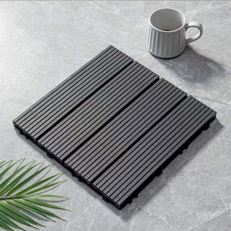 Lisslune | Rectangular constructed tiles water-resistant parquet flooring for balcony