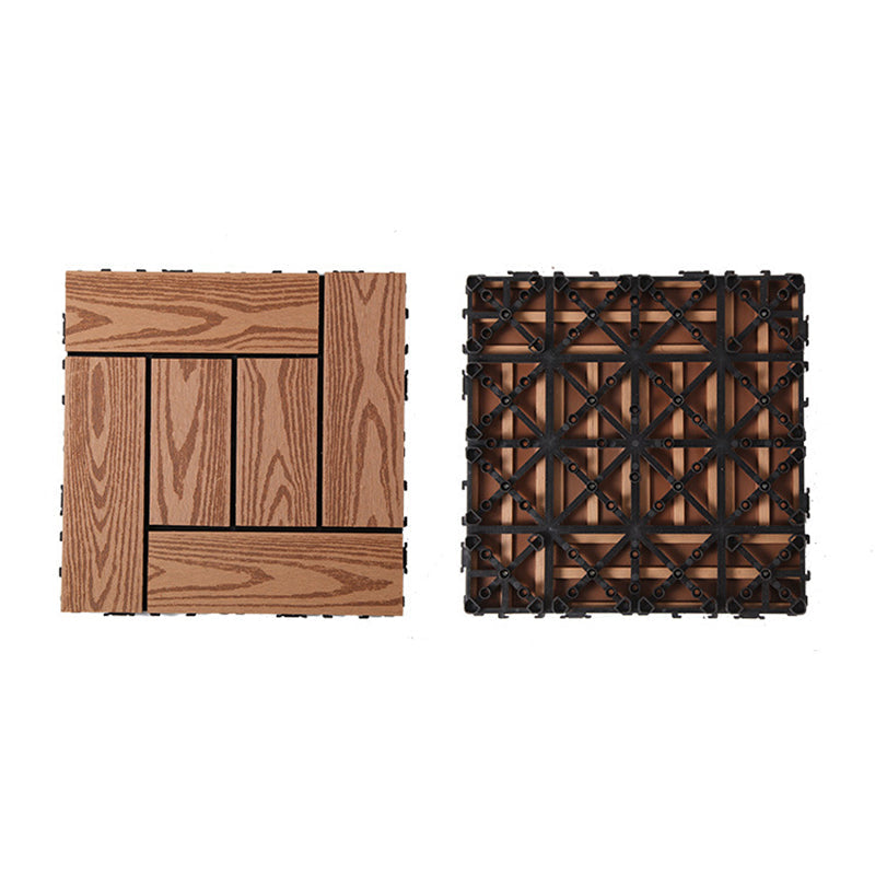 Lisslune | Rectangular constructed tiles water-resistant parquet flooring for balcony