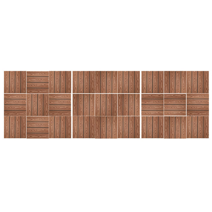 Lisslune | Rectangular constructed tiles water-resistant parquet flooring for balcony