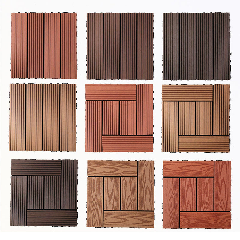 Lisslune | Rectangular constructed tiles water-resistant parquet flooring for balcony
