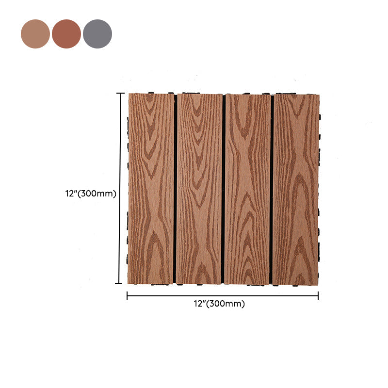 Lisslune | Rectangular constructed tiles water-resistant parquet flooring for balcony