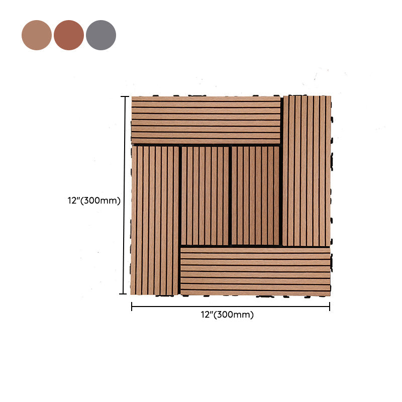 Lisslune | Rectangular constructed tiles water-resistant parquet flooring for balcony