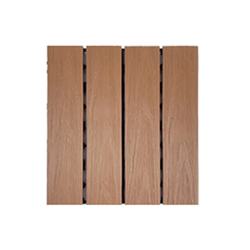 Lisslune | Square Engineer Wooden Floor Water Repellent Smooth Tile for Patio Garden