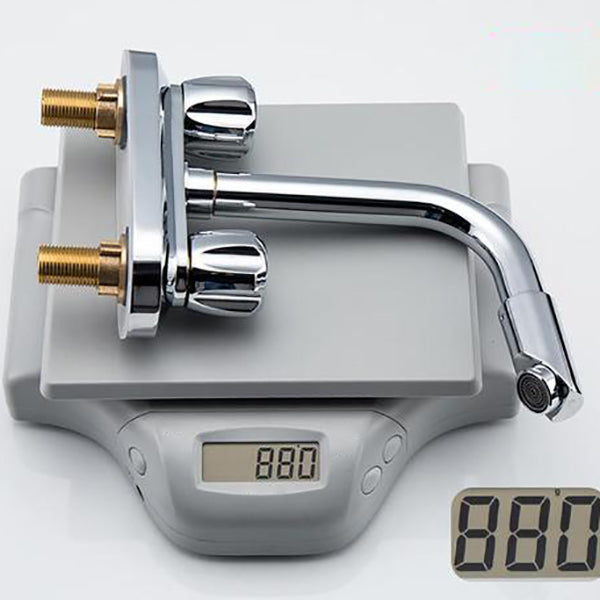Lisslune | Modern Style Bathroom Faucet Double Handle Faucet Swivel Spout Faucet