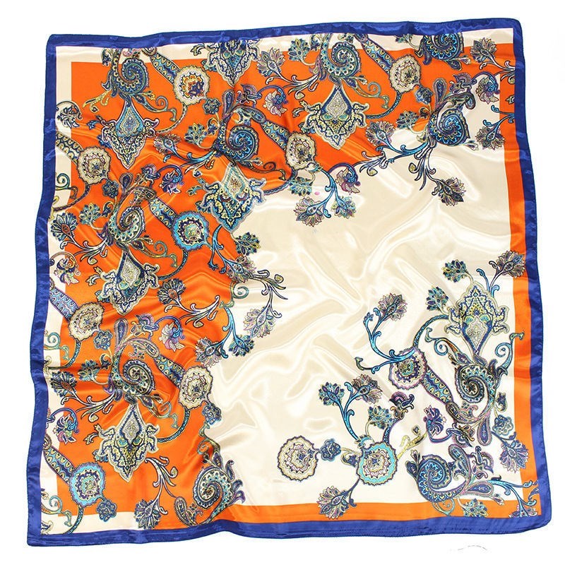 Lisslune | Large square scarf Simulation silk scarf All-match scarf Scarf