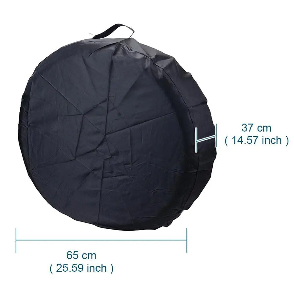 Lisslune | Weatherproof 210D Oxford Cloth Car Tire Cover - UV Protection, Dustproof Wheel Protection