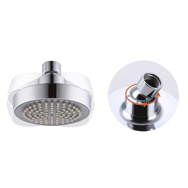 Lisslune | Round Small Upper Shower Head Wall Mount Adjustable Shower Head