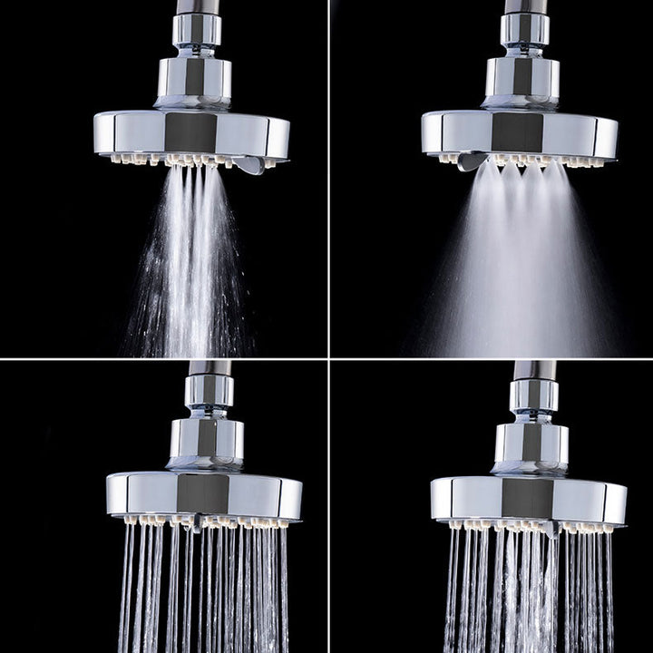 Lisslune | Round Small Upper Shower Head Wall Mount Adjustable Shower Head