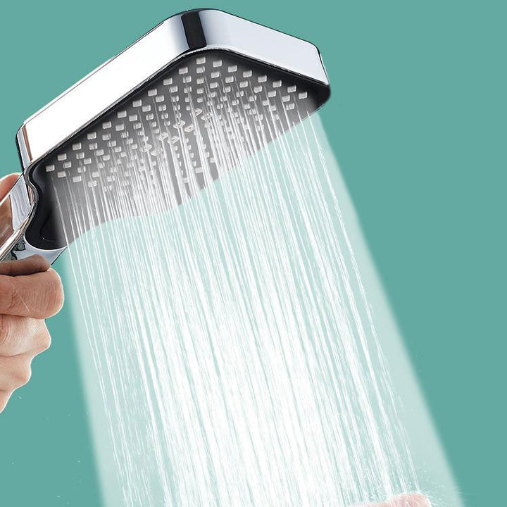 Lisslune | Rectangular Pressure Shower Head 4-Adjustable Water Flow Hand Shower