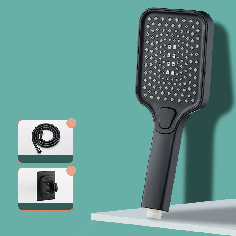 Lisslune | Rectangular Pressure Shower Head 4-Adjustable Water Flow Hand Shower