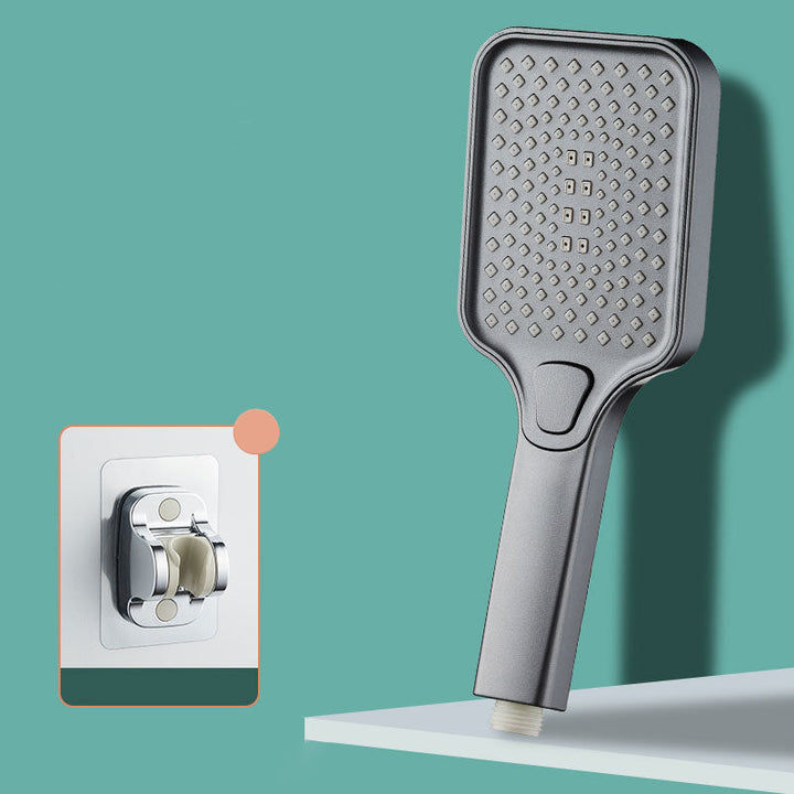 Lisslune | Rectangular Pressure Shower Head 4-Adjustable Water Flow Hand Shower