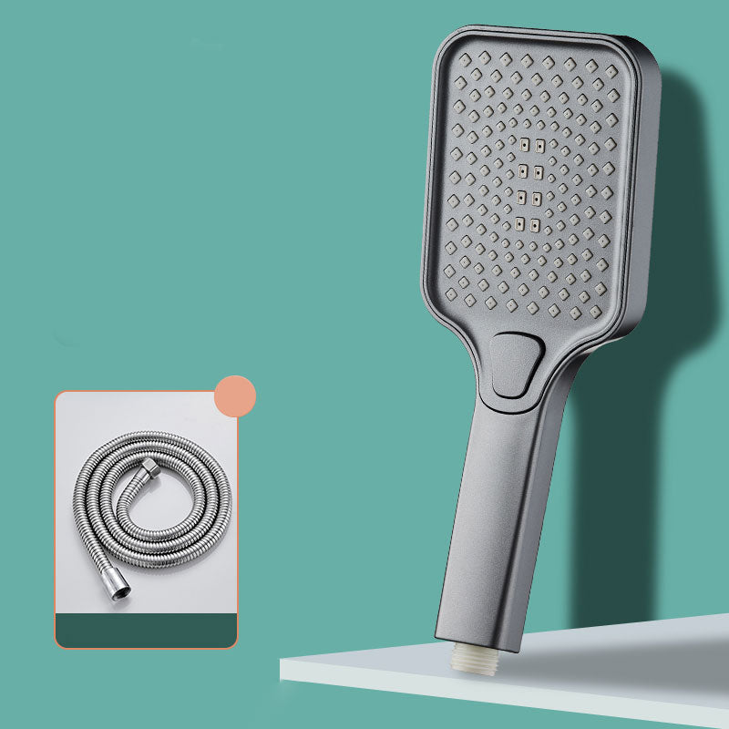 Lisslune | Rectangular Pressure Shower Head 4-Adjustable Water Flow Hand Shower