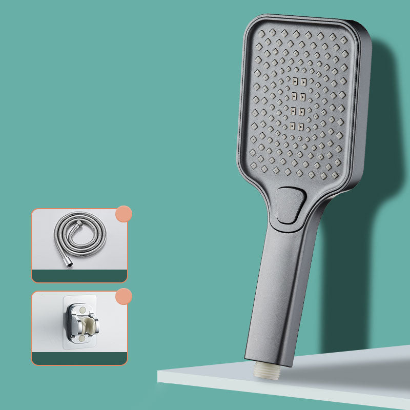 Lisslune | Rectangular Pressure Shower Head 4-Adjustable Water Flow Hand Shower